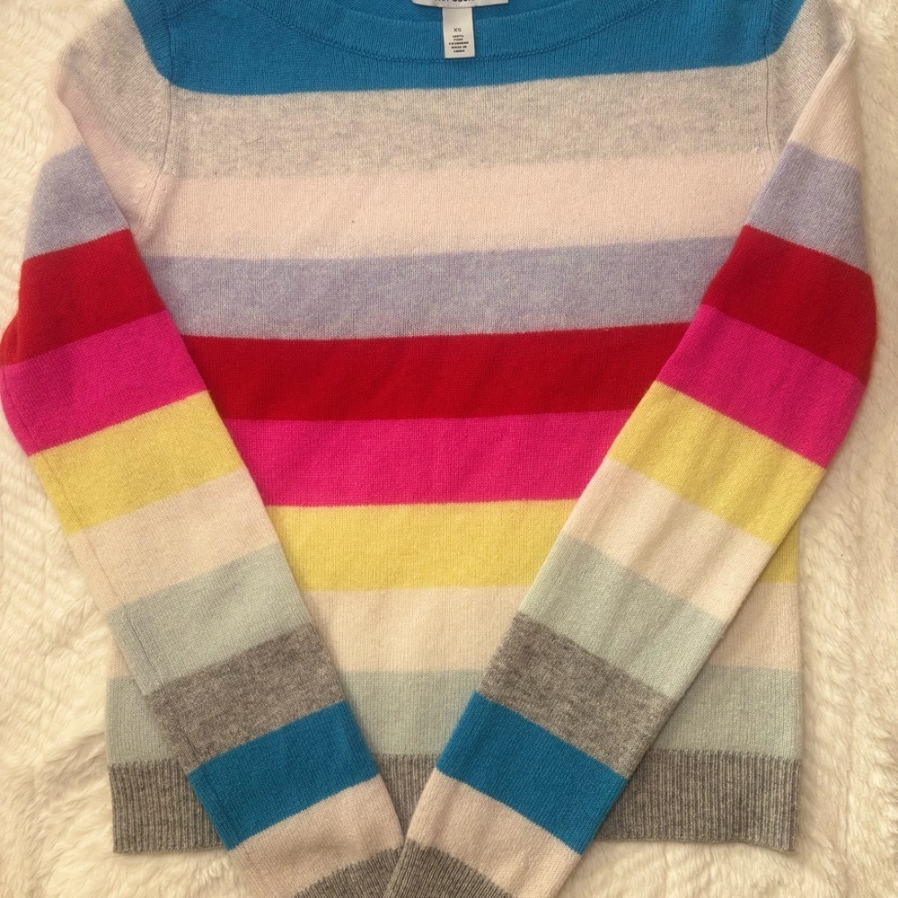 Autumn Cashmere Multicolor Striped Sweater